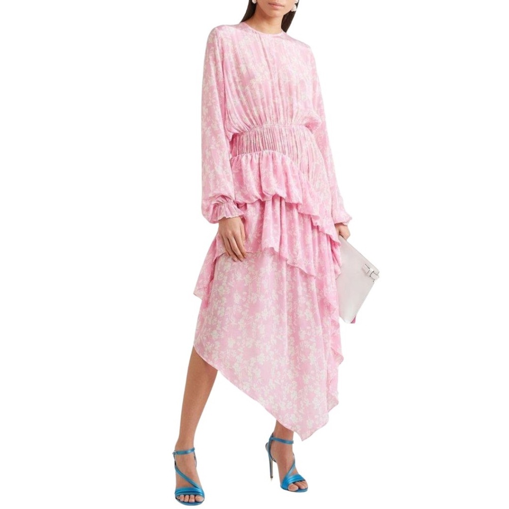 PREEN LINE EDEN FLORAL PRINT RUFFLE DRESS